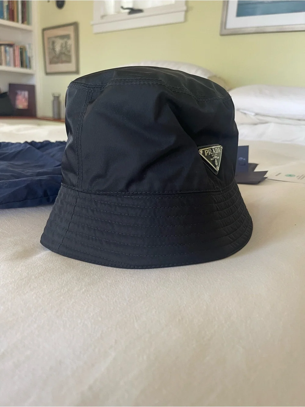 Prada Black Re-Nylon Bucket Hat